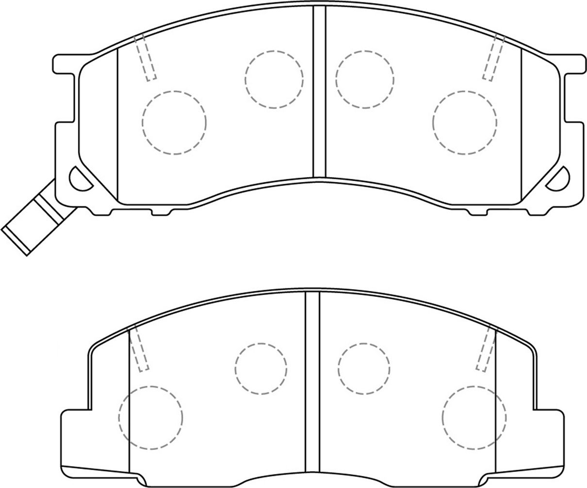 Тормозные колодки NiBK. Артикул PN1273