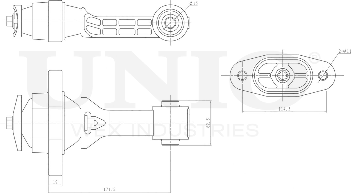 Опора двигателя (Unio). Артикул RMP-15039