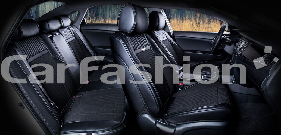Накидки универсальные CarFashion Arcenal Plus для авто, цвет Черный/Черный. Артикул 22073
