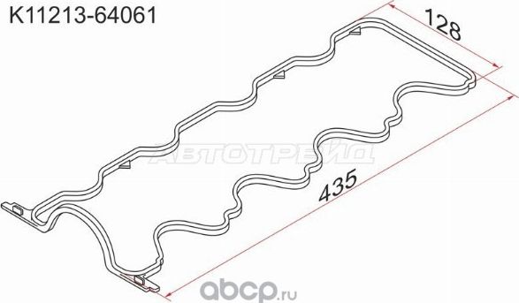 ПРОКЛАДКА КЛАПАННОЙ КРЫШКИ 2-3C (SAT). Артикул K1121364061