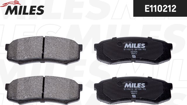 Тормозные колодки Miles (Semi-Metallic). Артикул E110212