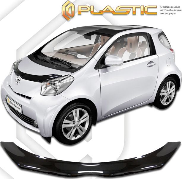 Дефлектор СА Пластик для капота (Classic черный) Toyota IQ 2008-2026. Артикул 2010010109677