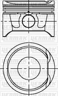 Поршень Yenmak для Renault Modus I 2004-2012. Артикул 31-04171-100