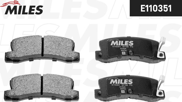 Тормозные колодки Miles (Semi-Metallic). Артикул E110351