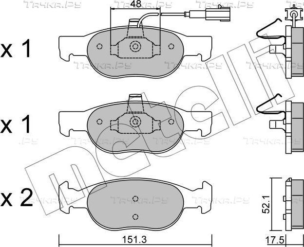Тормозные колодки Metelli. Артикул 22-0079-0