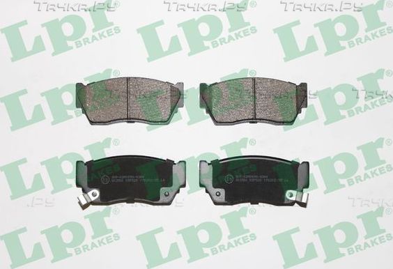 Тормозные колодки LPR передние для Nissan 100NX 1990-1994. Артикул 05P520