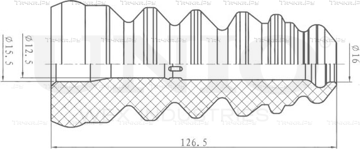 Отбойник амортизатора (Unio). Артикул DUC-40003
