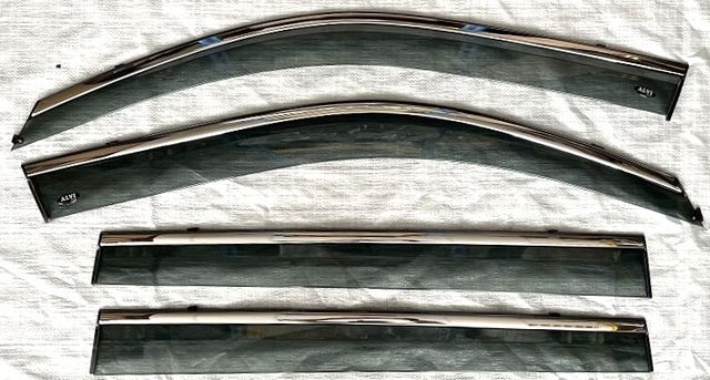 Дефлекторы Alvi-Style для окон с нержавеющим молдингом Haval H9 2015-2026. Артикул ALV464M