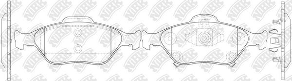 Тормозные колодки NiBK. Артикул PN1839