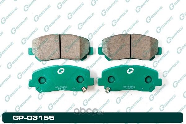 КОЛОДКИ G-BRAKE GP-03155 G-Brake. Артикул GP03155