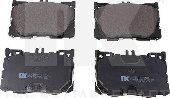 Тормозные колодки NK. Артикул 223391