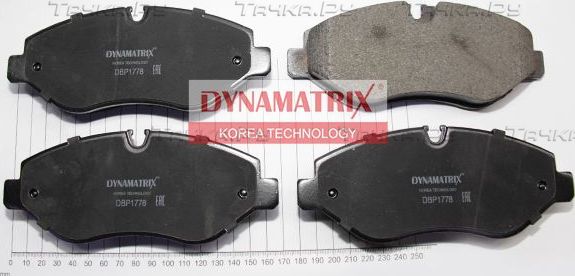 Тормозные колодки Dynamatrix. Артикул DBP1778