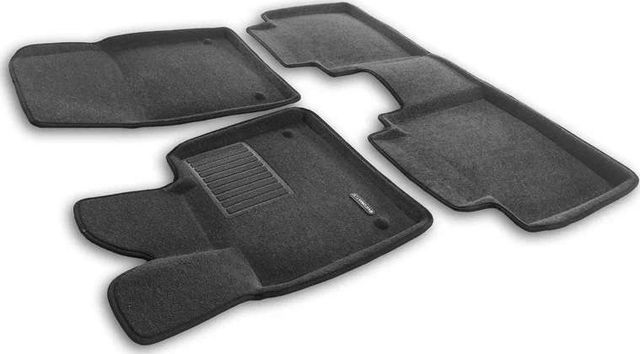 Коврики текстильные Euromat 3D Business для салона Voyah Free 2021-2026 СЕРЫЕ. Артикул EMC3D-005700G