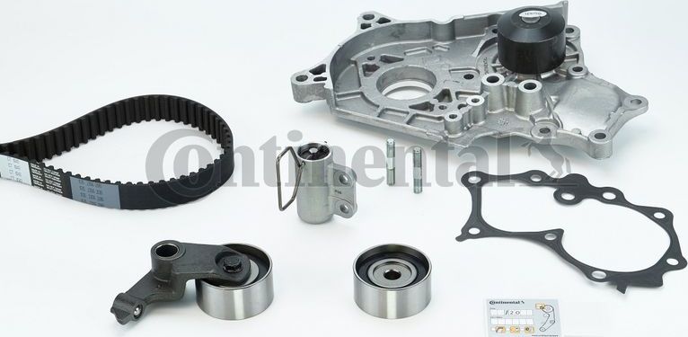 Помпа (водяной насос) с комплектом ремня ГРМ ContiTech. Артикул CT1043WP1