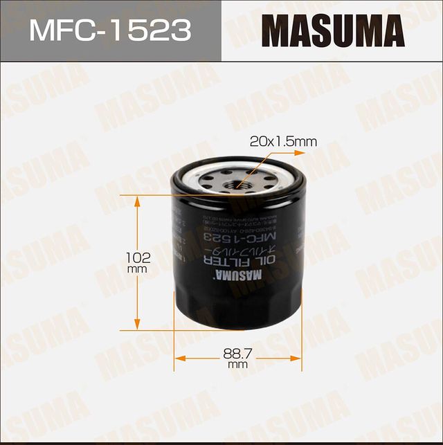Масляный фильтр Masuma. Артикул MFC-1523