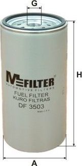 Топливный фильтр MFilter для Mercedes-Benz Econic I 1998-2026. Артикул DF 3503