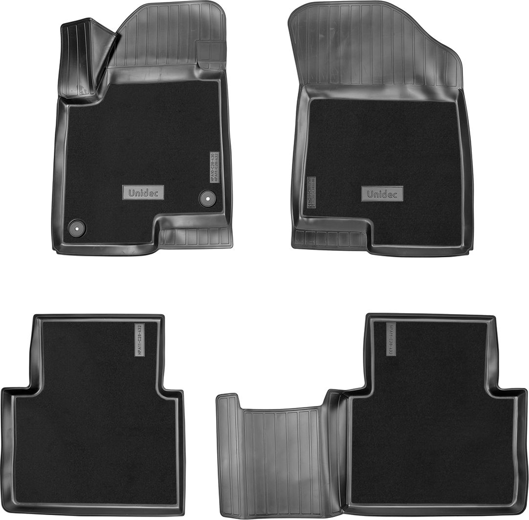 Коврики комбинированные Норпласт для салона Haval Jolion (полный привод) 2021-2026. Артикул NPA11-C28-432-CM