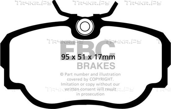 Тормозные колодки EBC Brakes. Артикул DP779