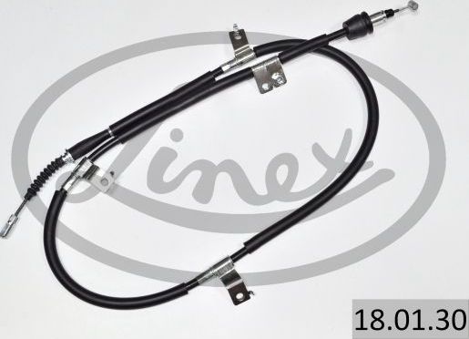 Трос ручника (тросик ручного тормоза) Linex. Артикул 18.01.30