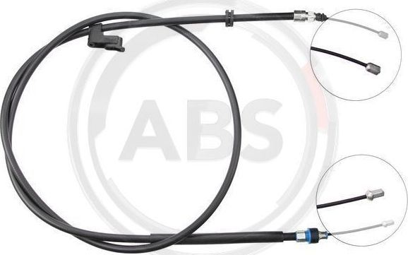 Трос ручника (тросик ручного тормоза) ABS задний левый для Ford S-MAX I 2006-2007. Артикул K15027