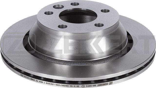 Тормозной диск Zekkert задний для Volkswagen Multivan T5 2003-2015. Артикул BS-5974