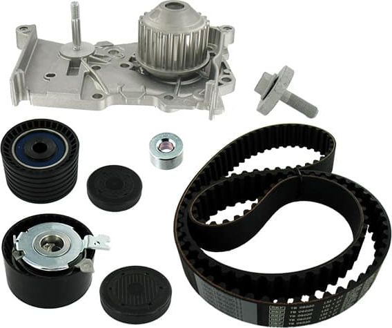 Помпа (водяной насос) с комплектом ремня ГРМ SKF для Renault Megane IV 2010-2025. Артикул VKMC 06021