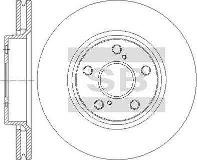Тормозной диск Sangsin Hi-Q. Артикул SD4907