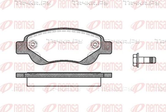 Тормозные колодки Remsa передние для Citroen C1 I 2005-2014. Артикул 1177.00