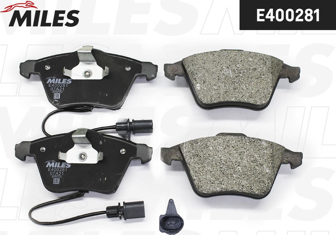 Тормозные колодки Miles (Low-Metallic). Артикул E400281