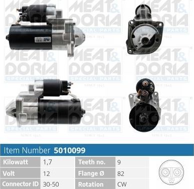 Стартер Meat & Doria для Fiat Ducato III 2006-2026. Артикул 5010099