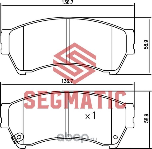 SGBP2615 Колодка торм диск пер Mazda 6 2.0 2007- Mazda 6 2.0 2008- Mazda 6 1.8 2 (Segmatic) Segmatic. Артикул SGBP2615