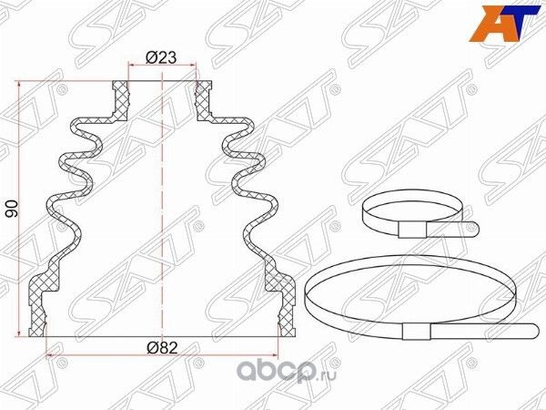 Пыльник шруса наружный TOYOTA CALDINACORONA 21.. (SAT). Артикул C1105