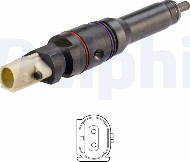 Клапанная форсунка Delphi для DAF XF 2017-2026. Артикул BEBJ1D04001