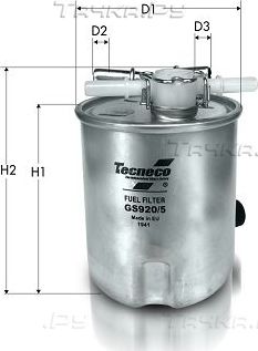 Топливный фильтр  Tecneco Filters. Артикул GS920/5