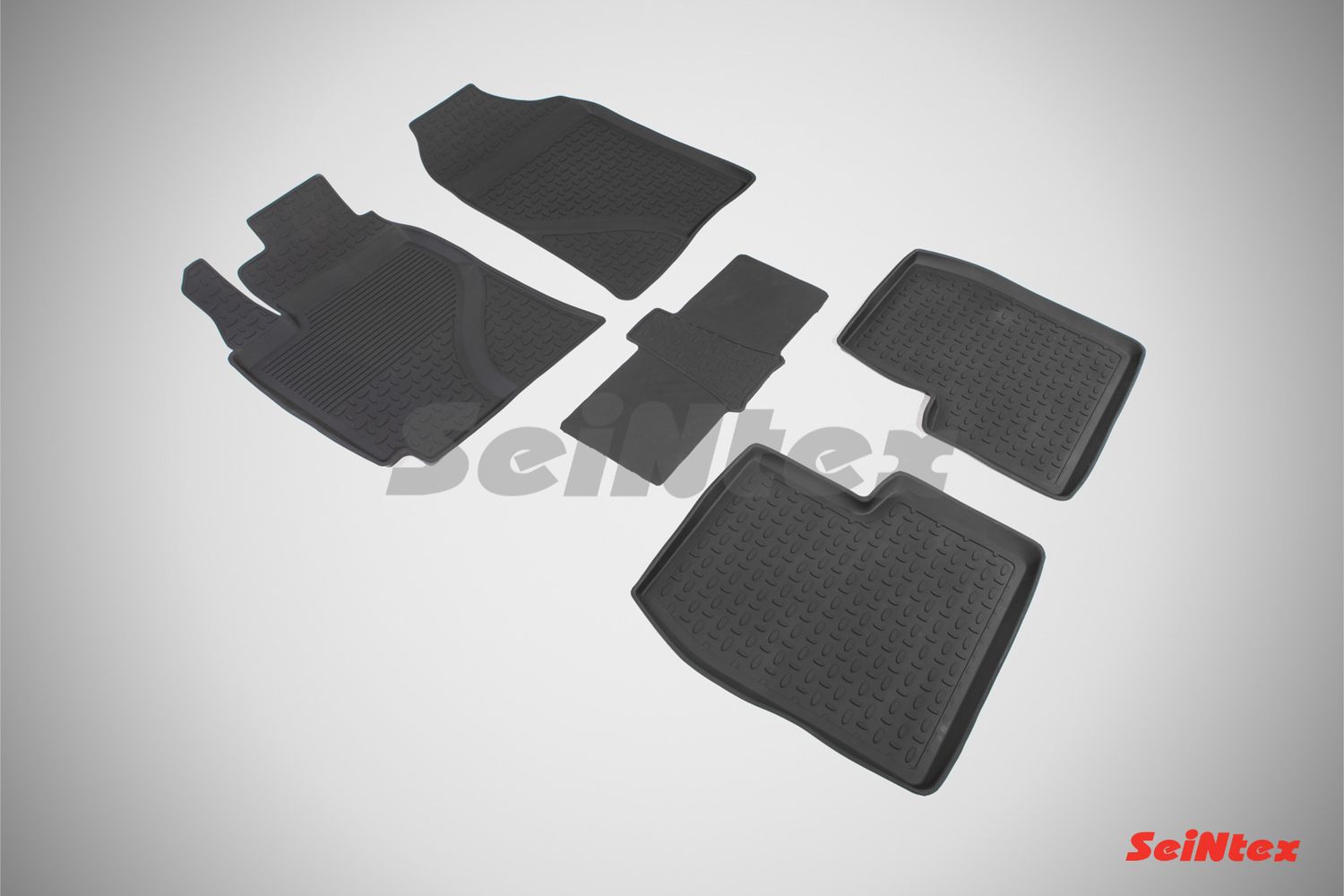 Коврики резиновые Seintex с высоким бортиком для салона Lifan Solano I 2008-2016. Артикул 85771