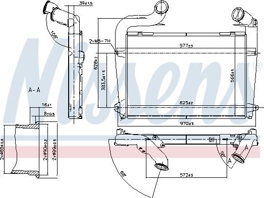 Интеркулер Nissens для Scania P 2003-2015. Артикул 97061