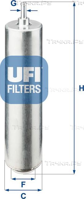 Топливный фильтр UFI для BMW 3 V (E90/E91/E92/E93) 2004-2013. Артикул 31.852.00