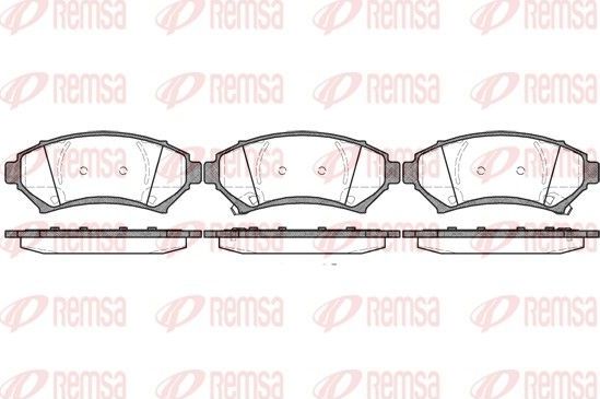 Тормозные колодки Remsa. Артикул 0641.02