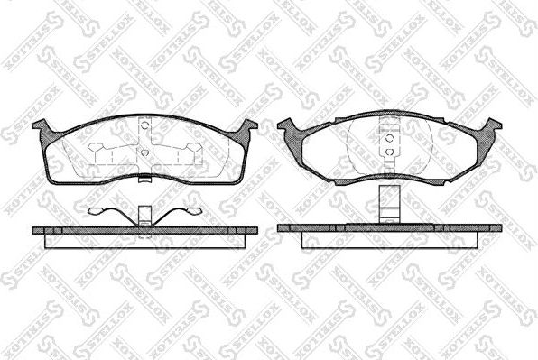 Тормозные колодки Stellox. Артикул 458 020B-SX