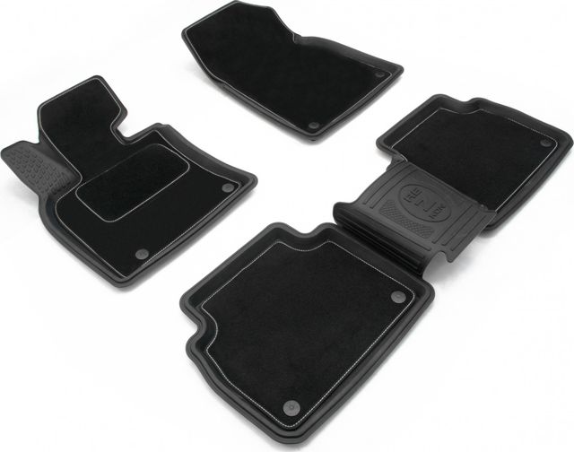 Коврики Rezkon Transformer (резиновые с ворсовыми ковриками-вкладышами) для салона Lada Xray top 2015-2026. Артикул 3039055200