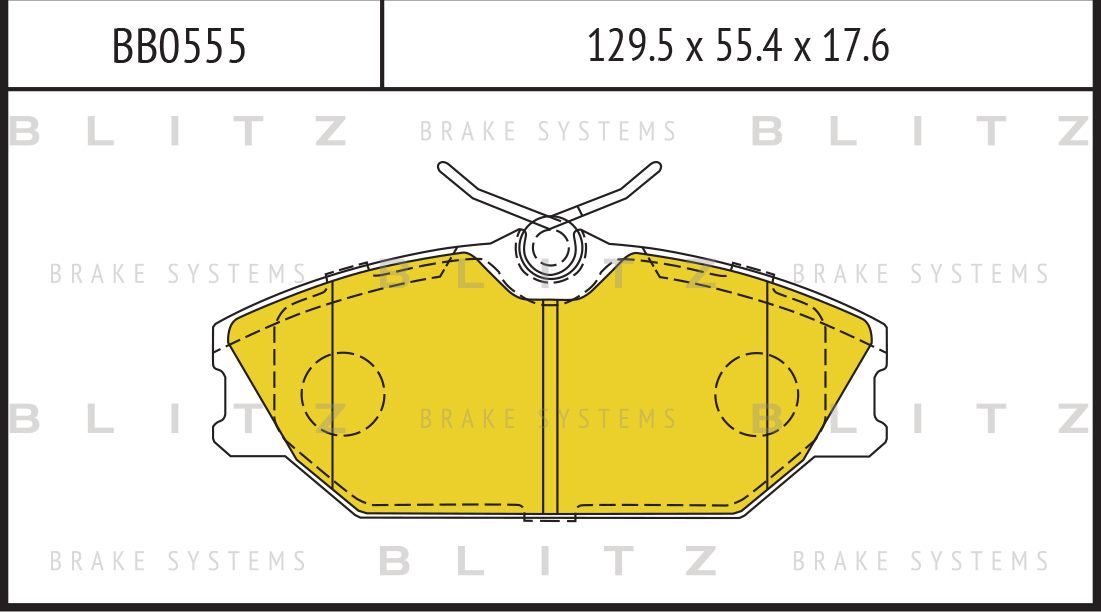 Колодки тормозные RENAULT MEGANE 00- перед. (Blitz). Артикул BB0555