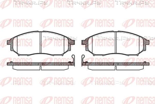 Тормозные колодки Remsa передние для Infiniti FX II (S51) 2008-2011. Артикул 0852.14