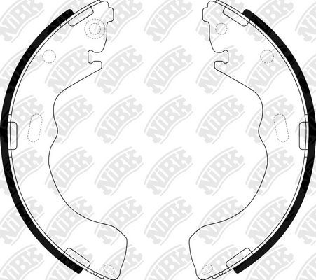 Тормозные колодки NiBK задние для Mazda Premacy I (CP) 1999-2005. Артикул FN3382