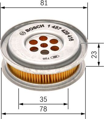 Фильтр ГУР Bosch для Mercedes-Benz W124, A124 1984-1993. Артикул 1 457 429 416