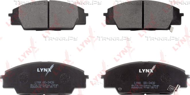 Тормозные колодки LYNXauto. Артикул BD-3408