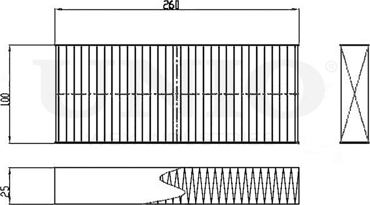 Фильтр салона (Unio). Артикул FLT-40058