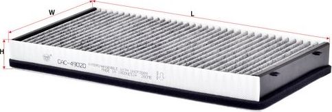 Салонный фильтр Sakura. Артикул CAC-49020