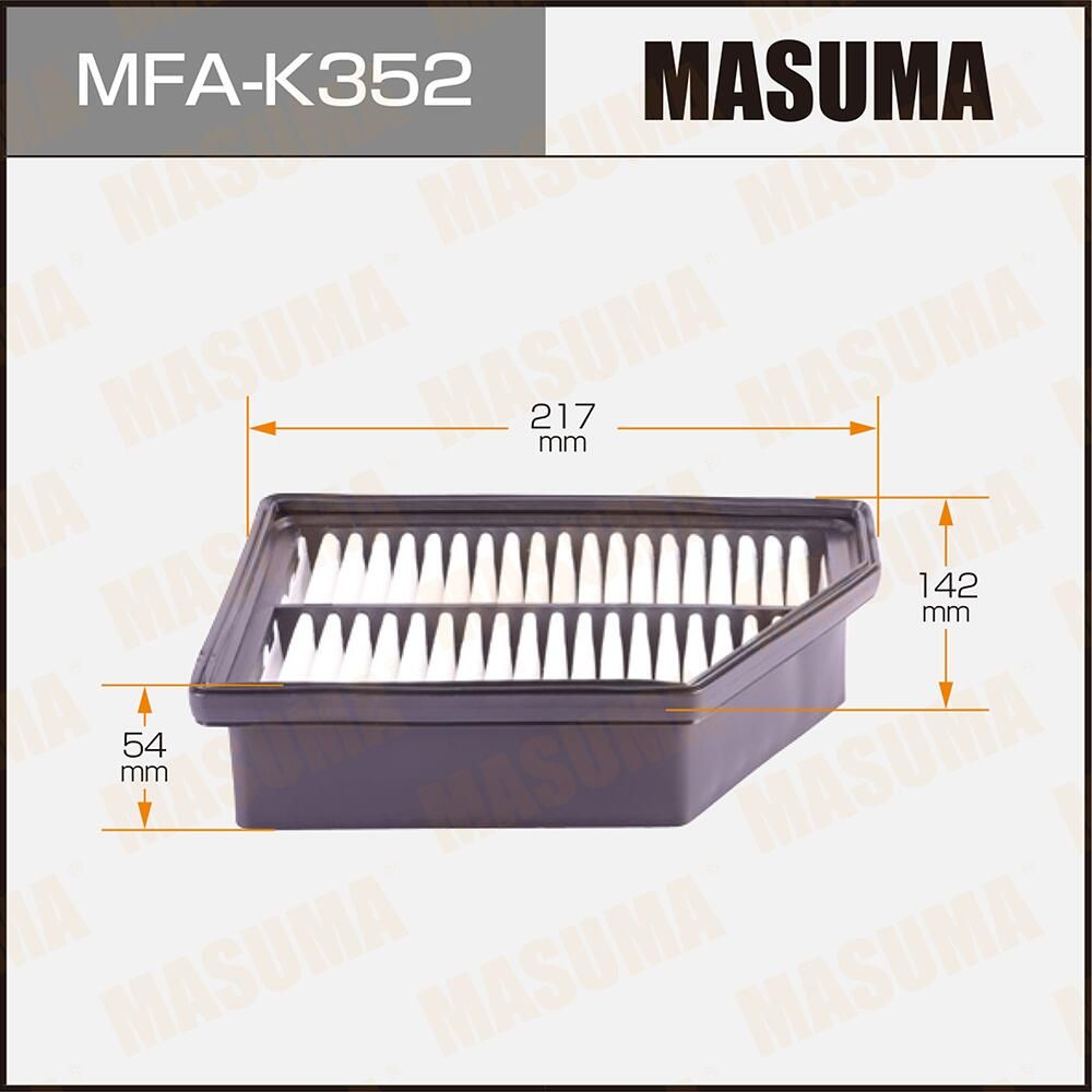 Воздушный фильтр Masuma. Артикул MFA-K352