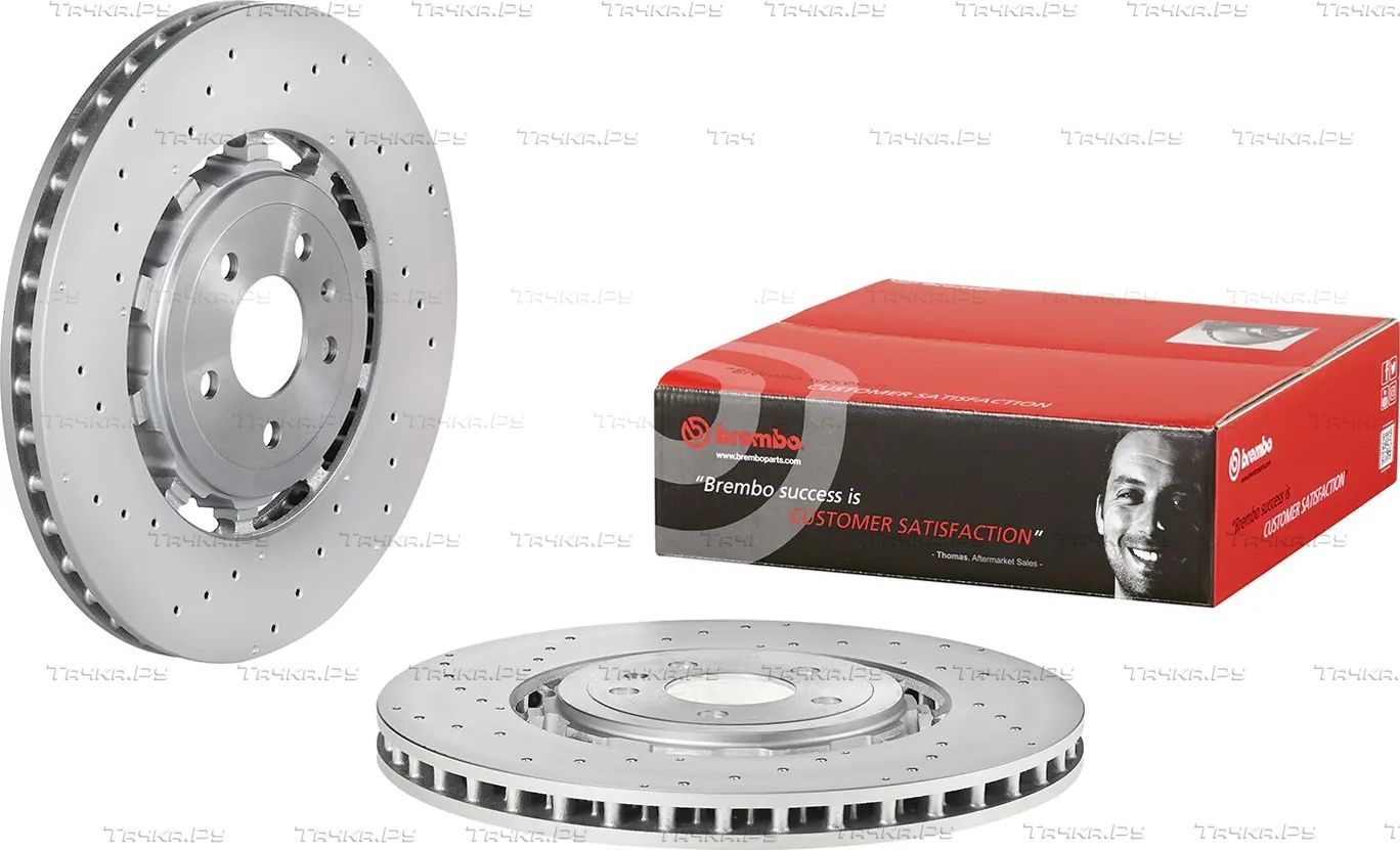 Тормозной диск Brembo PRIME LINE - Dual Cast задний для Audi Q8 I 2019-2026. Артикул 09.D482.33