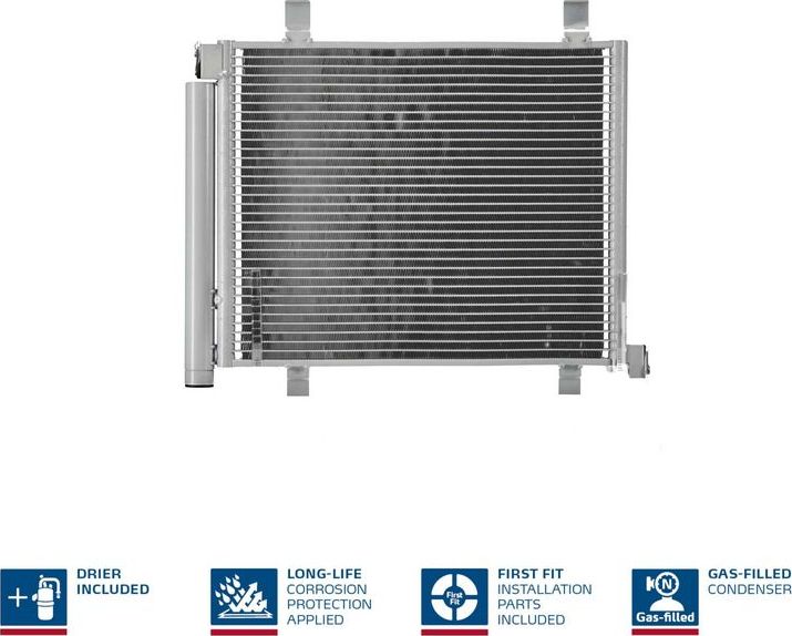 Радиатор кондиционера (конденсатор) Nissens (алюминий). Артикул 940254